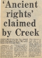 19811002 CHELSEA CREEK ANCIENT RIGHTS CN